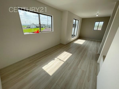 【洋室】 | 前橋市朝倉町２期１号棟 | ２面採光の明るい洋室です。