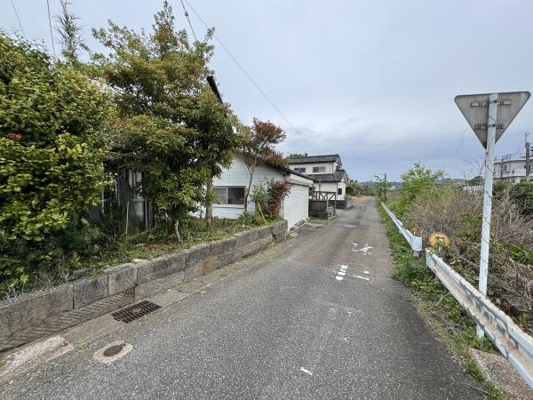 宮崎市青島　土地の前面道路含む現地写真|西側公道4ｍ