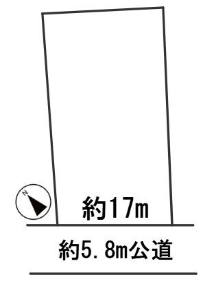 ６５１５９　岐阜市日置江５丁目土地の区画図