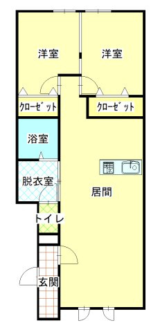 Eukote higashikawaの間取り