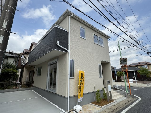 三郷市早稲田３丁目新築戸建【丹後小学校：6分】の外観|完成済み内覧可能です！