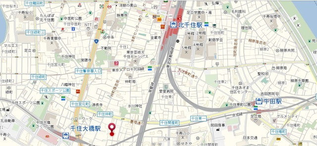 Ｃａｓａ　Ｆｅｌｉｃｅ千住の地図|★案内図★