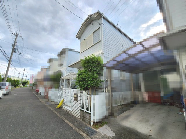 【成約済】向日市上植野町菱田の前面道路含む現地写真|駐車場付きのプランもご検討いただけます。