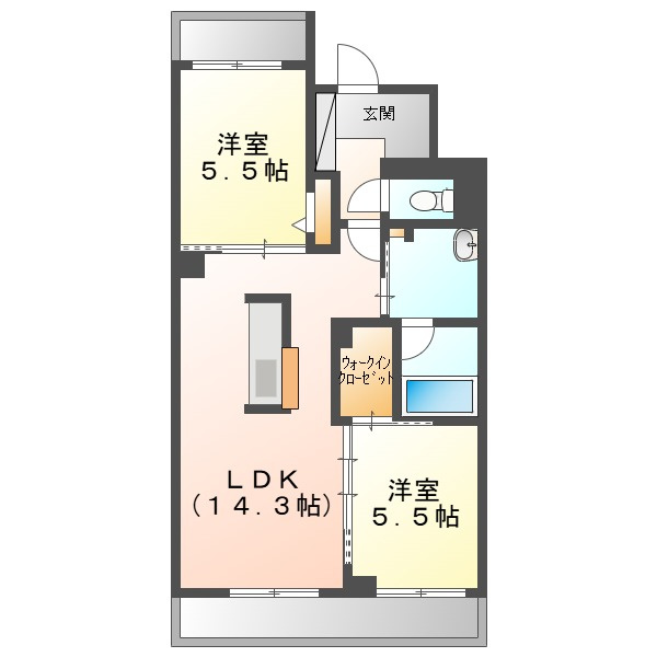 リヴィエール津島の間取り