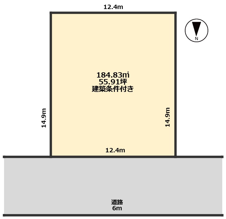 COLORSグリーンヒル　大津市青山4丁目　限定1区画の土地図