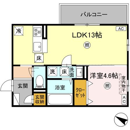 プレミール大琳寺の間取り