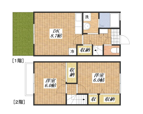コート西砂Ａの間取り