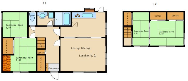 大久保町大窪戸建の間取り