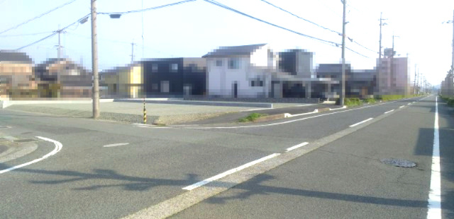 SUNタウン旭Ⅱ-4(北西)の前面道路含む現地写真