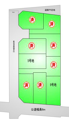 三鷹市新川２丁目 京王井の頭線 三鷹台駅 売地の区画図