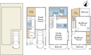 【間取り】 | ご自宅から現地まで、当社スタッフがお車にて、「お迎え・お送り」をしております。ぜひお気軽にお問い合わせくださいませ♪