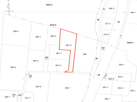 【土地図】 | 熊谷市市ノ坪　売地　全1区画　