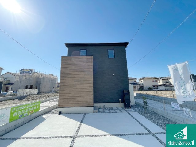 近江八幡市安土町常楽寺　第24-1期　新築一戸建ての外観|安心の10年保証！外観を美しく保ち、雨水で汚れを落とします！気になることがありましたら、お気軽にお問い合わせください！