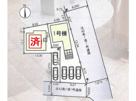 【区画図】 | 海老名市上今泉第34　新築一戸建て　1号棟　全2棟 | 海老名市上今泉第34　新築一戸建て　全2棟