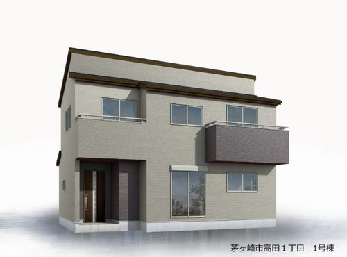 【外観パース】 | 【仲介手数料０円】茅ヶ崎市高田1丁目　新築一戸建て | 【仲介手数料０円】茅ヶ崎市高田1丁目　新築一戸建て
