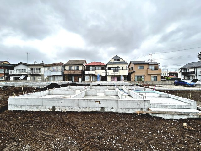 狭山市北入曽・全4棟　新築一戸建　1号棟　～広々49坪以上～の外観|建築中写真　2025年5月12日撮影