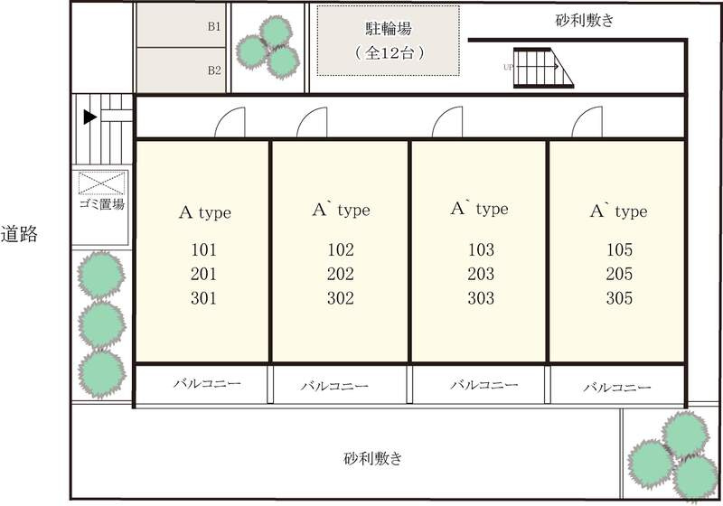 ☆敷地内区画図☆