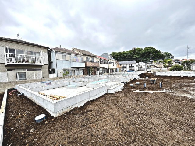 狭山市北入曽・全4棟　新築一戸建　4号棟　～広々49坪以上～の外観|建築中写真　2025年5月12日撮影