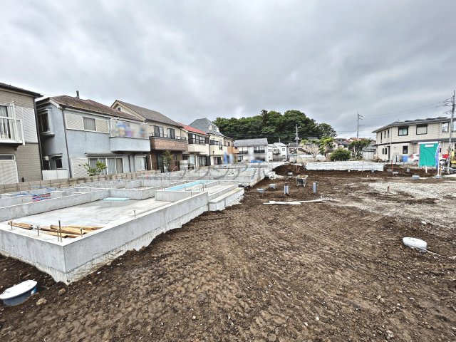 狭山市北入曽・全4棟　新築一戸建　4号棟　～広々49坪以上～の外観|建築中写真　2025年5月12日撮影