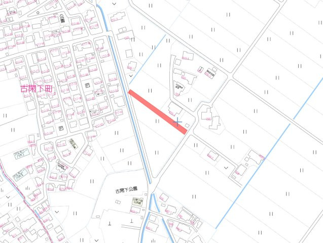 古閑下町　売土地の地図