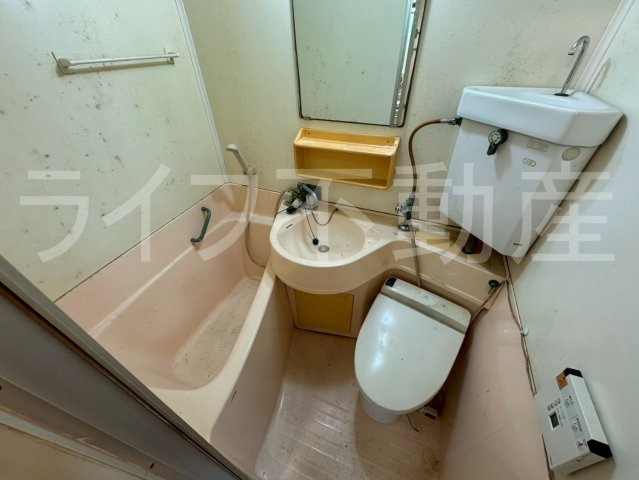 八戸ノ里グリーンハイツの浴室|ゆったり過ごせるお風呂です