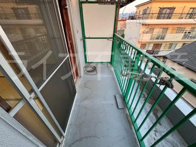 八戸ノ里グリーンハイツのバルコニー|陽当たり良好なバルコニーです