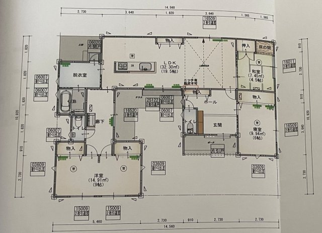 鏡町貝洲　築浅売物件の間取り