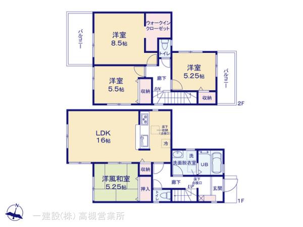 【新築戸建】長岡京市今里川原「西向日駅」4LDK  