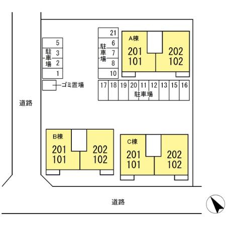 エミネンス高野台の区画図