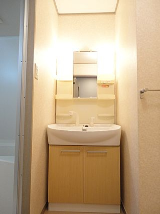 ドムールT’s1の洗面所|スペースが確保できる洗面所です