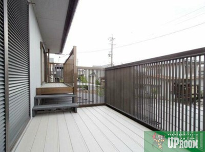神屋町戸建貸家のバルコニー