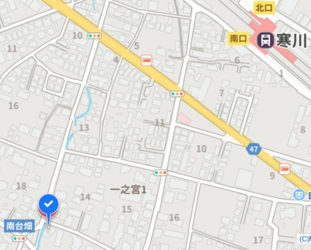 スマートハイムプレイス寒川一之宮戸建の地図