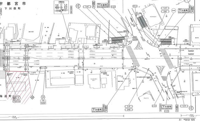 宇都宮市海道町　990.93㎡　売地の地図