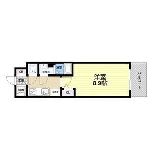 クリスタルグランツ梅田2の間取り