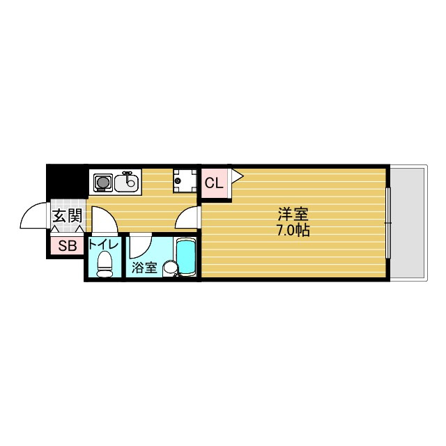 リセスコート1の間取り