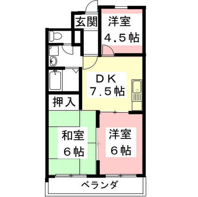 カルフール則武の間取り