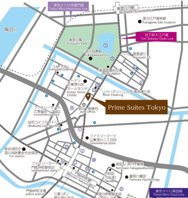 【地図】 | Prime Suites TOKYO