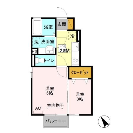 セントラル住吉 Ａの間取り