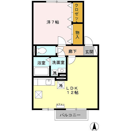 テル　レザンの間取り