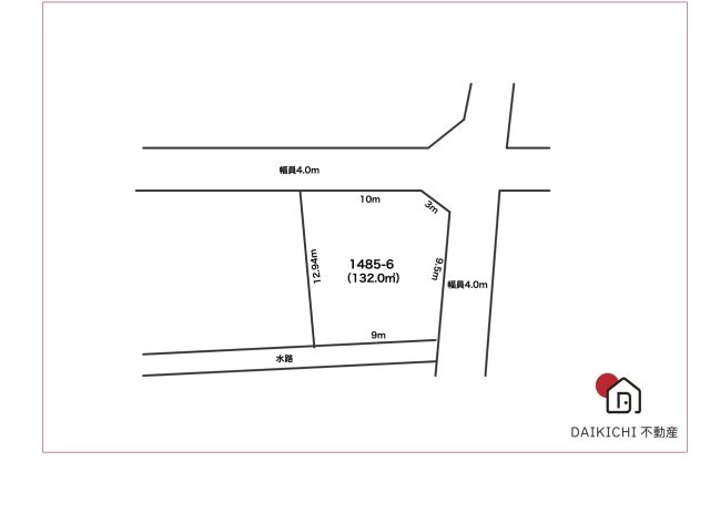 【土地図】 | 熊谷市中央５丁目　売地　全1区画　
