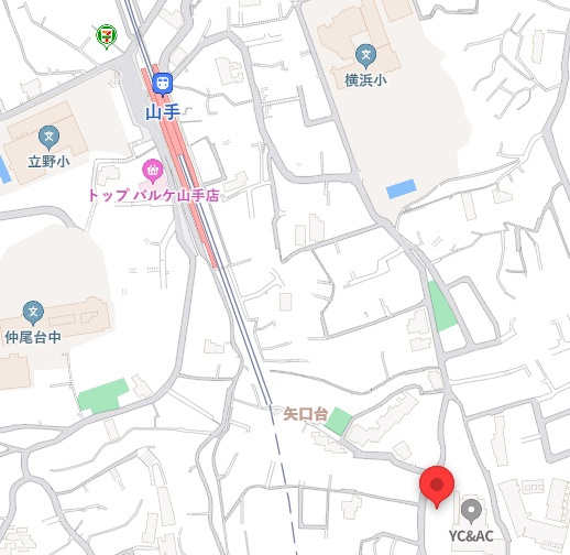 BLUE　STELLA　横濱山手の地図