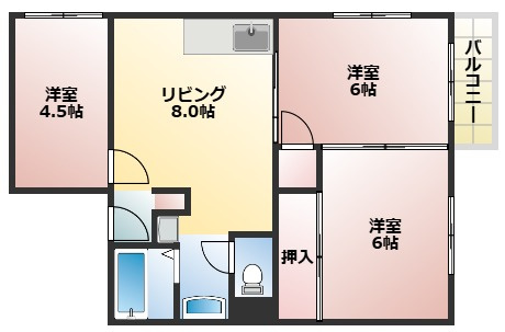 シャトレイユの間取り