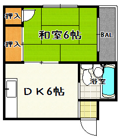 【間取り】 | 田中市コーポ