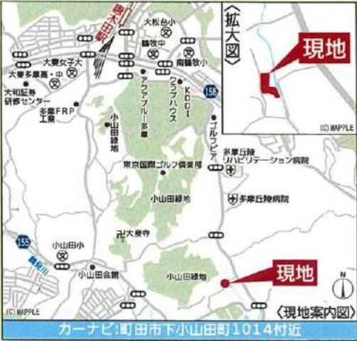 町田市下小山田町　新築４棟の地図