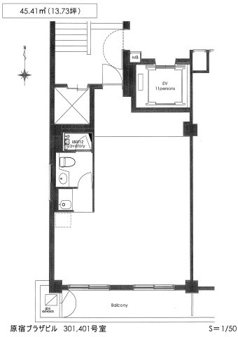 原宿プラザビルの間取り