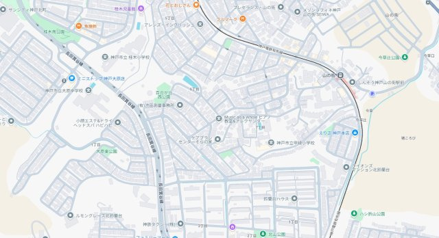神戸市北区緑町　第1期　新築一戸建ての地図