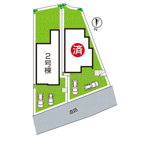 神戸市北区緑町　第1期　新築一戸建ての区画図|全2区画
