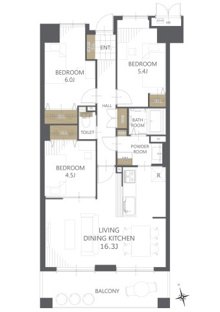 【間取り】サーパス滑石 