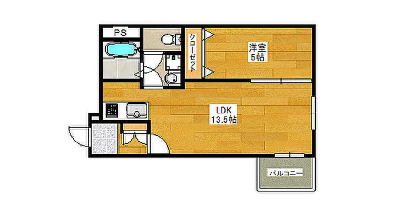 吹田市泉町5丁目　一棟マンションの間取り