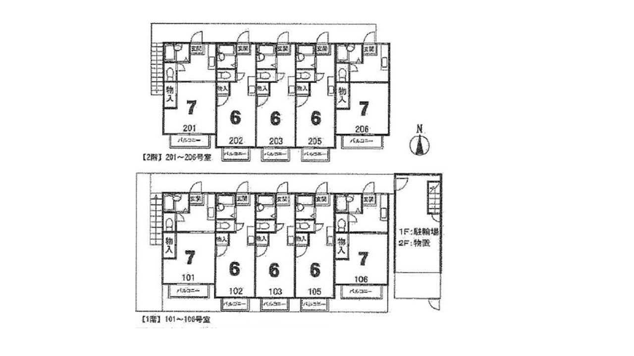 京都市中京区聚楽廻中町　一棟マンション　の間取り